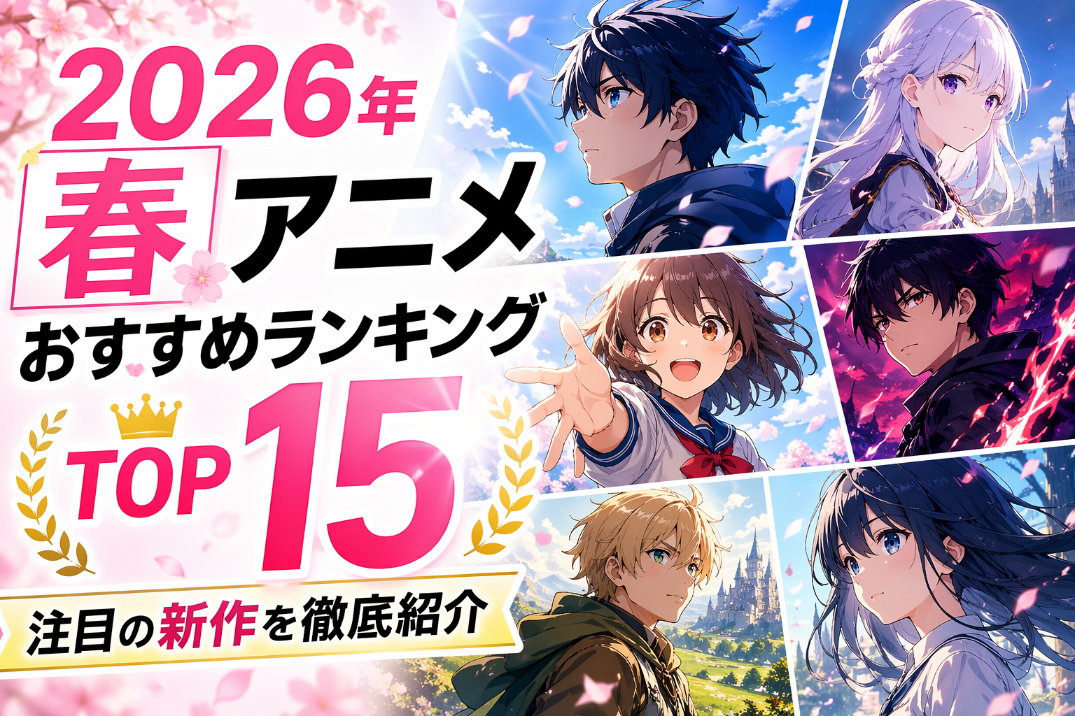 2026年春アニメおすすめランキングTOP15完全ガイド｜注目の新作と続編・配信サービス徹底解説