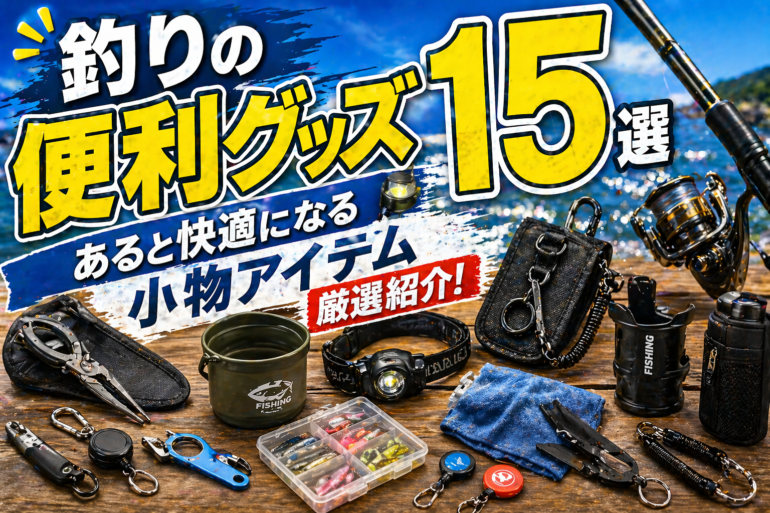 釣りの便利グッズ完全ガイド2026｜あると快適になる小物アイテム15選厳選紹介