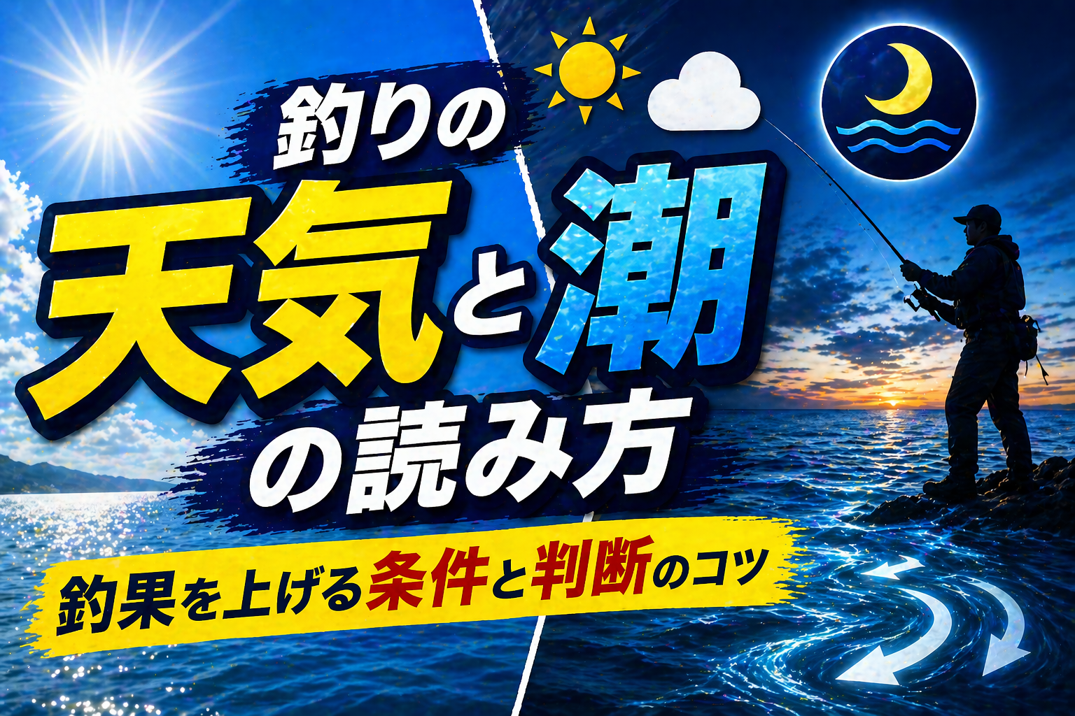 釣りの天気と潮の読み方｜釣果を上げる条件と判断のコツ