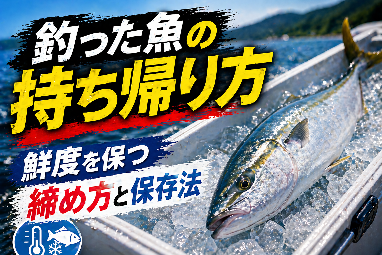 釣った魚の持ち帰り方2026｜鮮度を保つ締め方・血抜き・保存法を完全マスター